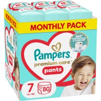 Pampers Premium Care Pants Monthly Pack No7 (15+kg) 80 Τεμάχια - 