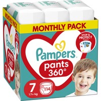 Pampers Pants 360° Monthly Pack Νο7 (17+kg) 114 Τεμάχια (3x38 Τεμάχια) - 
