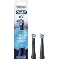 Oral-B iO Ultimate Clean Brush Heads 2 Τεμάχια - Black - Ανταλλακτικές Κεφαλές Βουρτσίσματος για Βαθύ & Επαγγελματικό Καθαρισμό των Δοντιών σε Μαύρο Χρώμα
