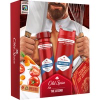 Old Spice Promo Whitewater Deodorant Body Spray for Men 150ml & Shower Gel & Shampoo 250ml - Αποσμητικό Spray Σώματος Μακράς Προστασίας & Αφρόλουτρο & Σαμπουάν για Άντρες με Άρωμα Φρέσκο Νερό, Σανδαλόξυλο, Κίτρο & Κεχριμπάρι