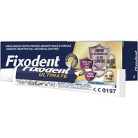 Fixodent Ultimate Fresh 40g - Στερεωτική Κρέμα με Δυνατό Κράτημα για Τεχνητή Οδοντοστοιχία Κατά των Βακτηρίων που Παρέχει Προστασία στα Ούλα με Απαλή Γεύση Μέντας