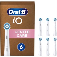 Oral-B iO Gentle Care Brush Heads White 6 Τεμάχια - Ανταλλακτικές Κεφαλές Βουρτσίσματος σε Λευκό Χρώμα, για Απαλό & Επαγγελματικό Καθαρισμό των Ευαίσθητων Δοντιών & Ούλων