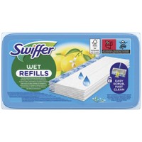 Swiffer Wet Refills Easy Scrub Fast Clean 10 Τεμάχια - Ανταλλακτικά Υγρά Πανάκια με Άρωμα Λεμόνι
