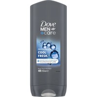 Dove Men+ Care Invigorating Cool Fresh 3 in 1 Wash 400ml - Ανδρικό Αφροντούς για Σώμα, Πρόσωπο & Μαλλιά που Προστατεύει από την Ξηρότητα, Χαρίζοντας στο Δέρμα Αίσθηση Υγείας & Ενυδάτωσης Μακράς Διάρκειας