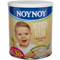 Nounou Μπισκοτόκρεμα με 7 Δημητριακά, Μέλι & Γάλα 300g σε Ειδική Τιμή - Συμπληρωματική Τροφή για Βρέφη από τον 6ο Μήνα