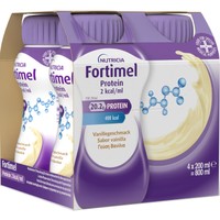 Nutricia Fortimel Protein 2 kcal/ml Vanilla 4x200ml - Πόσιμο Θρεπτικό Σκεύασμα Πλούσιο σε Πρωτεΐνες, Μέταλλα & Ιχνοστοιχεία για την Αντιμετώπιση Προβλημάτων Υποσιτισμού & Δυσθρεψίας που Σχετίζονται με Ασθένεια με Γεύση Βανίλια