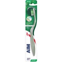 Aim Nature Elements Bamboo Salt Soft Toothbrush 1 Τεμάχιο - Πράσινο - Μαλακή Οδοντόβουρτσα με Θυσάνους Εμποτισμένους με Φυσικό Bamboo Salt