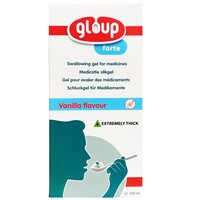 Gloup Forte Swallowing Gel for Medicines Vanilla Flavor 500ml - Λιπαντικό Gel για Διευκόλυνση Κατάποσης Φαρμακευτικών Αγωγών με Ευχάριστη Γεύση Βανίλια
