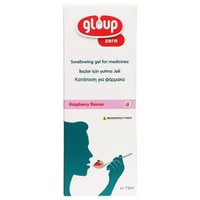 Gloup Zero Swallowing Gel for Medicines Raspberry 75ml - Λιπαντικό Gel για Διευκόλυνση Κατάποσης Φαρμακευτικών Αγωγών Χωρίς Ζάχαρη με Ευχάριστη Γεύση Βατόμουρο