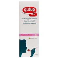 Gloup Zero Swallowing Gel for Medicines Raspberry 150ml - Λιπαντικό Gel για Διευκόλυνση Κατάποσης Φαρμακευτικών Αγωγών Χωρίς Ζάχαρη με Ευχάριστη Γεύση Βατόμουρο