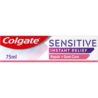 Colgate Sensitive Instant Relief Repair + Gum Care Toothpaste 75ml - Ανακούφηση & Ενδυνάμωση των Ούλων καθώς &  Προλαμβάνει την Υποχώρηση των Ούλων