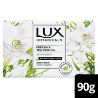 Lux Botanicals Πακέτο Προσφοράς Freesia & Tea Tree Oil Skin Purify Soap Bar 4x90gr 3+1 Δώρο - Μπάρα Σαπουνιού με Φυσικά Έλαια που Καθαρίζουν το Δέρμα & Απομακρύνουν την Ένταση της Μέρας