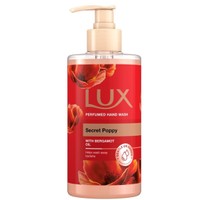 Lux Secret Poppy Perfumed Hand Wash with Bergamot Oil 380ml - Κρεμοσάπουνο με Έλαιο Περγαμόντου & Άρωμα από Άνθη Εξωτικών Λουλουδιών