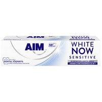 Aim White Now Sensitive Toothpaste 75ml - Οδοντόκρεμα για 3X Λευκότερα Δόντια & Άμεση Ανακούφιση Από την Ευαισθησία σε 30