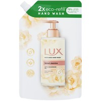 Lux Velvet Jasmine Perfumed Hand Wash Refill with Cedarwood Oil 750ml - Ανταλλακτικό Κρεμοσάπουνο με Έλαιο Κέδρου & Άρωμα από Άνθη Εξωτικών Λουλουδιών