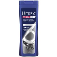 Ultrex Men Active Clean 3 in 1 Shampoo 360ml - Ανδρικό Αντιπιτυριδικό Σαμπουάν με Ενεργό Άνθρακα