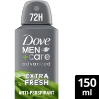 Dove Men+ Care Advanced Extra Fresh Deo Spray 150ml - Ανδρικό Αποσμητικό για Δυνατή Προστασία Κατά του Ιδρώτα & για Έντονη Αίσθηση Φρεσκάδας Μακράς Διάρκειας