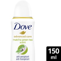 Dove Advanced Care 72h Matcha Green Tea & Sakura Blossom Scent 150ml - Αποσμητικό 72ωρης Αντιιδρωτικής Προστασίας με Άρωμα Πράσινου Τσαγιού & Λουλούδι Κερασιάς