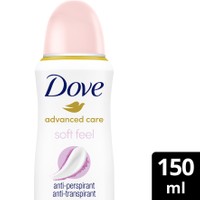 Dove Advanced Care 72h Soft Feel Peony & Amber Scent 150ml - Αποσμητικό 72ωρης Αντιιδρωτικής Προστασίας με Άρωμα Παιώνιας & Κεχριμπαριού για Λεία Αίσθηση