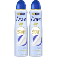 Dove Πακέτο Προσφοράς Advance Care Talco 72h Anti-Perspirant Spray 2x150ml (1+1 Δώρο) - Αποσμητικό Spray με Αντιιδρωτική Προστασία Έως 72 Ώρες, με Άρωμα Πούδρας