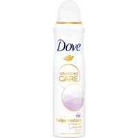 Dove Advanced Care Clean Touch 72h Anti-Perspirant Spray 150ml - Γυναικείο Αποσμητικό Spray για 72ωρη Προστασία από τον Ιδρώτα με Βιταμίνη Β3 που Βοηθά να Επανέλθει ο Φυσικός Τόνος της Επιδερμίδας με Άρωμα Λουλουδιών