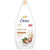 Dove Pampering Shea Butter & Vanilla Shower Gel 450ml - Ενυδατικό Αφρόλουτρο με Άρωμα Βουτύρου Καριτέ & Ζεστής Βανίλιας
