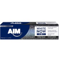 Aim White Now 3in1 White Boost Toothpaste 75ml - Αποτελεσματική Οδοντόκρεμα Κατά των Λεκέδων & Λεύκανση των Δοντιών με Ενεργό Άνθρακα