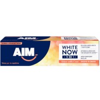Aim White Now 3in1 Shine With Care Toothpaste 75ml - Αποτελεσματική Οδοντόκρεμα Κατά των Λεκέδων & Λεύκανση των Δοντιών με Ενίσχυση του Σμάλτου