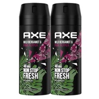 Axe Πακέτο Προσφοράς Wild Bergamot & Pink Pepper Non Stop Fresh 48h Deo Body Spray 2x150ml - Αποσμητικό με Εξωτικό Άρωμα