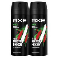 Axe Πακέτο Προσφοράς Africa 48h Non Stop Fresh Body Spray 2x150ml - Αποσμητικό 48ωρης Φρεσκάδας με Ανατολίτικο, Αρρενωπό Άρωμα
