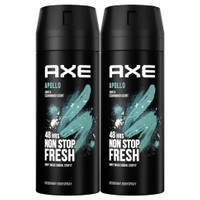 Axe Πακέτο Προσφοράς Apollo 48h Non Stop Fresh Body Spray 2x150ml - Αποσμητικό για Δροσερό Άρωμα