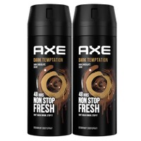 Axe Πακέτο Προσφοράς Dark Temptation Spray 48h Fresh 2x150ml - Αποσμητικό 48ωρης Φρεσκάδας με Ακαταμάχητο Άρωμα Σοκολάτας