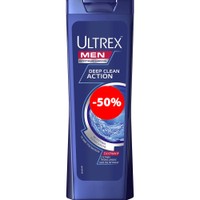 Ultrex Promo Men Deep Clean Action 360ml - Αντιπυτιριδικό Σαμπουάν για Άνδρες που Χαρίζει Βαθύ Καθαρισμό για Κάθε Τύπο Μαλλιών