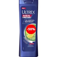 Ultrex Promo Men Shampoo Anti Dandruff Oil Control 360ml - Σαμπουάν Κατά της Πιτυρίδας για Άνδρες για Έλεγχο της Λιπαρότητας του Τριχωτού με Εκχύλισμα Λεμονιού