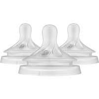 Philips Avent Natural Response Teat Κωδ. SCY960-03, 3 Τεμάχια - Θηλές Μπιμπερό για Μέτρια, Γρήγορη & Πολύ Γρήγορη Ροή