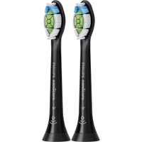 Philips Sonicare W2 Optimal White Replacement Head 2 Τεμάχια - Μαύρο - Ανταλλακτικές Κεφαλές Βουρτσίσματος για Προηγμένο Καθαρισμό, Απομάκρυνση των Κηλίδων & πιο Λευκά Δόντια