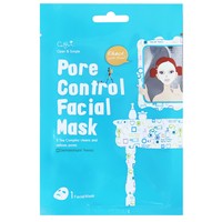 Cettua Pore Control Facial Mask 1 Τεμάχιο - Μάσκα Προσώπου για Καθαρή, Λαμπερή & Φρέσκια Επιδερμίδα, Χωρίς Ορατούς Πόρους