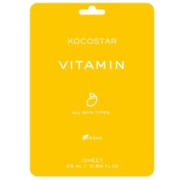 Kocostar Vitamin Face Mask Κωδ 5603, 1 Τεμάχιο -  Εμποτισμένη Μάσκα Αναζωογόνησης & Λάμψης για Όλους τους Τύπους Δέρματος