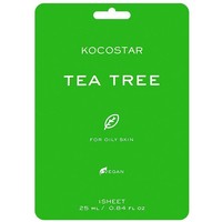Kocostar Tea Tree Face Mask Κωδ 5602, 1 Τεμάχιο - Εμποτισμένη Μάσκα Τόνωσης για Λιπαρές Επιδερμίδες