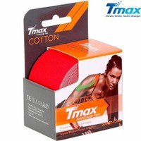 John's Tmax Cotton Kinesiology Tape 5cmx5m Κωδ 233254 1 Τεμάχιο - Κόκκινο - Αυτοκόλλητη & Αδιάβροχη Ταινία Κινησιολογίας