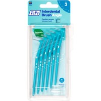 TePe Angle Interdental Brush Angle 6 Τεμάχια - Size 3 (0.6 mm) - Μεσοδόντια Βουρτσάκια Καθαρισμού με Μακριά Λαβή & Κεκλιμένη Κεφαλή