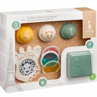 Sophie La Girafe Promo Sensory Awakening Gifting Set 0m+, 1 Τεμάχιο, Κωδ 010506 - Βρεφικό Σετ Παιχνιδιών με Ανάγλυφο Κύβο, Μουσικές Μπαλίτσες & Καθρέπτη με Εναλλάξιμους Φακούς