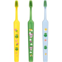 Tepe Good Mini Extra Soft Toothbrush Bolibompa 0-3 Years 3 Τεμάχια - Πράσινο / Κίτρινο / Γαλάζιο - Οδοντόβουρτσα με Πολύ Μαλακές Ίνες & Πολύ Μικρή Κεφαλή για Βρέφη - Νήπια