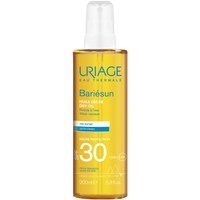 Uriage Bariesun Satin Finish Dry Oil Spray Spf30, 200ml - Αντηλιακό Ξηρό Λάδι Σώματος & Μαλλιών σε Spray Υψηλής Προστασίας, Κατάλληλο για Ευαίσθητες Επιδερμίδες