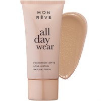 Mon Reve All Day Wear Matte Foundation Spf15 with Medium to High Coverage 35ml - 104 - Foundation για Μέτρια προς Υψηλή Κάλυψη & Φυσικό Ματ Αποτέλεσμα