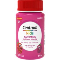 Centrum Kids Gummies 3+ Years 60 Softgels - Malina a Jahoda - Συμπλήρωμα Διατροφής για Παιδιά με 10 Βιταμίνες, Μέταλλα & Ιχνοστοιχεία για Ενδυνάμωση του Ανοσοποιητικού - Μυοσκελετικού Συστήματος & της Γνωσιακής Λειτουργίας με Γεύση Φράουλα - Βατόμουρο