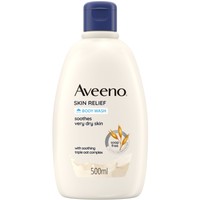 Aveeno Skin Relief Body Wash 500ml - Αφρόλουτρο Χωρίς Σάπωνες με Καταπραϋντικές Ιδιότητες, Κατάλληλο για Πολύ Ξηρές & Ευαίσθητες Επιδερμίδες