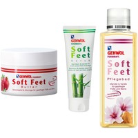 Σετ Gehwol Fusskraft Soft Feet Butter 100ml & Peeling Scrub 125ml & Nourishing Bath 200ml - Θρεπτικό, Ενυδατικό Βούτυρο Ποδιών με Εκχύλισμα Ροδιού & Απολεπιστικό Ποδιών για Καθαρισμό, Διέγερση της Μικροκυκλοφορίας & Θρεπτικό Ποδόλουτρο για Αναζωογόνηση - Ενυδάτωση του Δέρματος