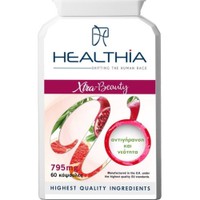 Heathia Xtra-Beauty 795mg 60caps - Συμπλήρωμα Διατροφής με Κολλαγόνο Ψαριού, Βιταμίνες, Μέταλλα, Βότανα & Ιχνοστοιχεία Κατά των Ρυτίδων & της Γήρανσης του Δέρματος