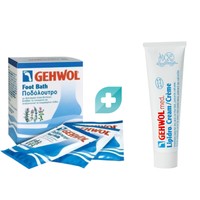 Σετ Gehwol Foot Bath 10 Sachets & Med Lipidro Cream 75ml - Ποδόλουτρο με Αιθέρια Έλαια για Βαθύ Καθαρισμό, Βελτίωση της Μικροκυκλοφορίας, Καταπολέμηση της Κακοσμίας & Υδρολιπιδική Κρέμα για Ενυδάτωση & Προστασία του Ξηρού Δέρματος των Ποδιών